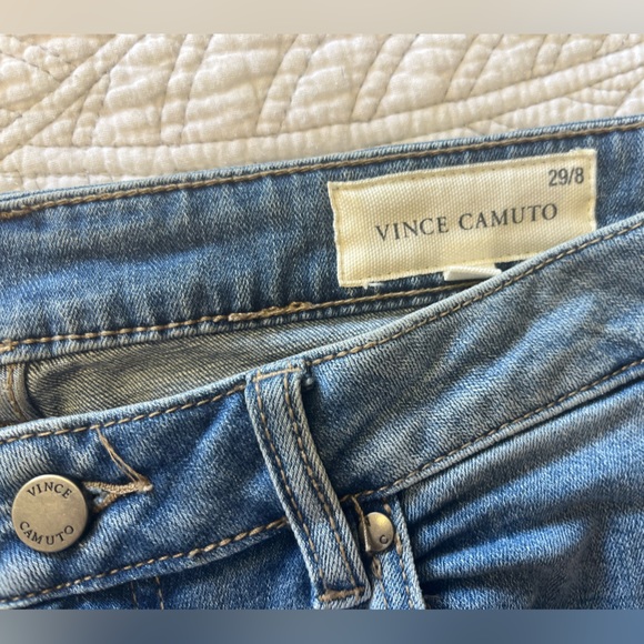 Vince Straight Leg Ombré Raw Hem Jeans - Picture 3 of 8